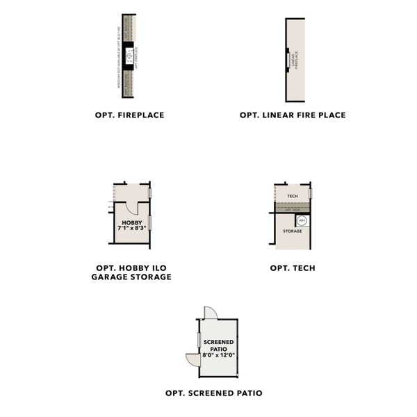 2D floor plan layout for the The Dawson C by Davidson Homes LLC in Kelly Preserve, Loganville, GA (Image 3).
