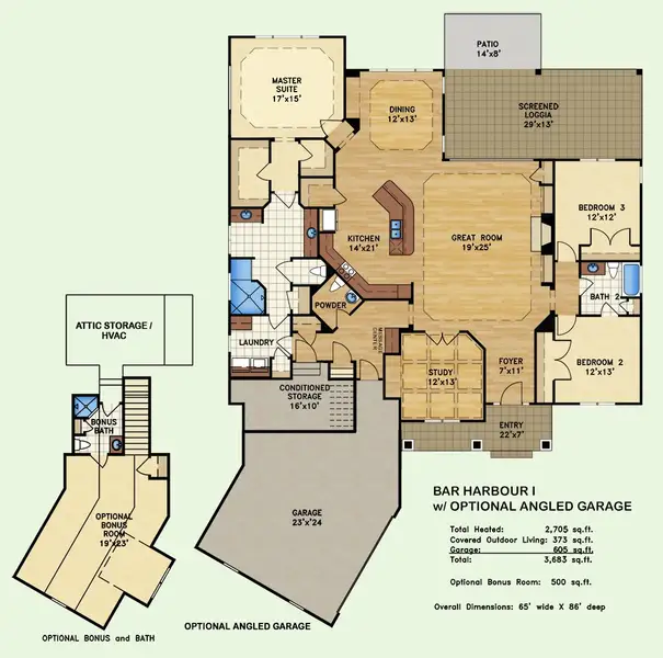 2D floor plan layout of this home in Compass Pointe, Leland, NC (Image 5). 2D floor plan layout of this home in Compass Pointe, Leland, NC (Image 5).