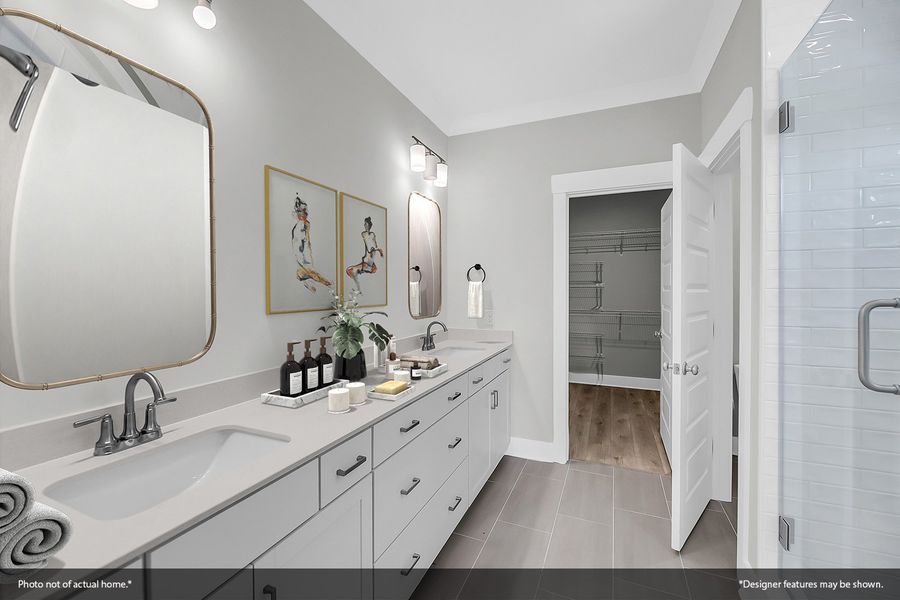 Furnished interior view inside a new home in Indigo at Abbey Preserve, Wilmington (Image 11).