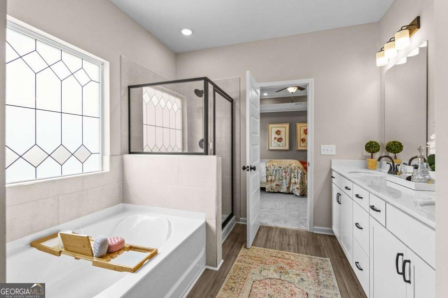 Furnished interior view inside a new home in Trellis Park, Hampton (Image 37).