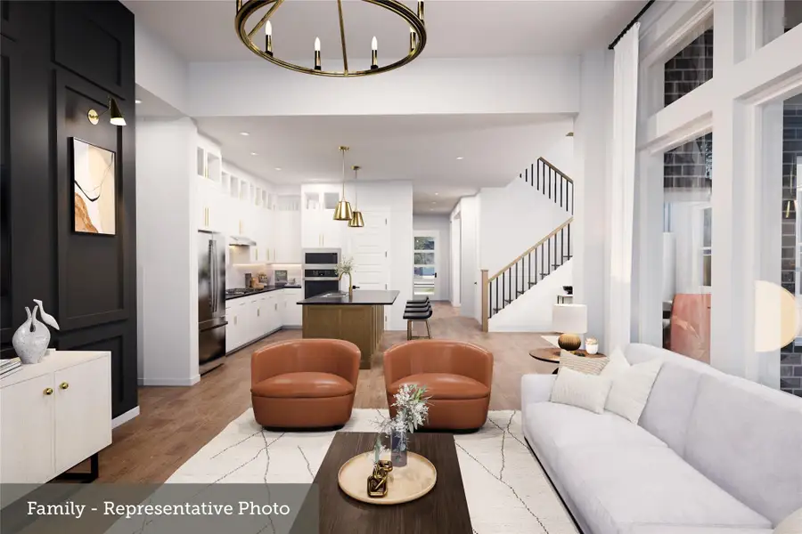 Furnished interior view inside a new home in Bridgeland Central: Emerald Heights - Enclave Collection, Cypress (Image 6).