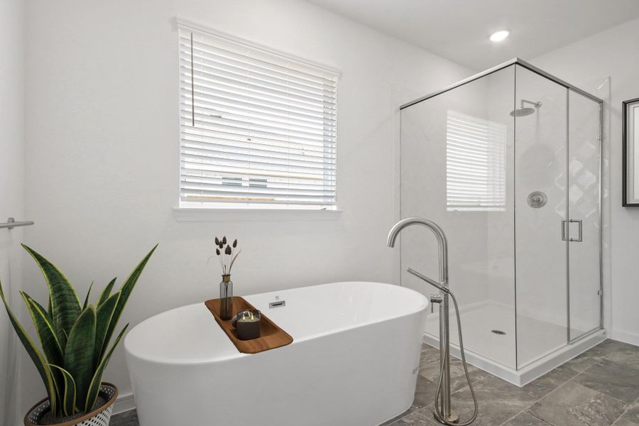 Serene primary bath (*Photo not of actual home and used for illustration purposes only.)