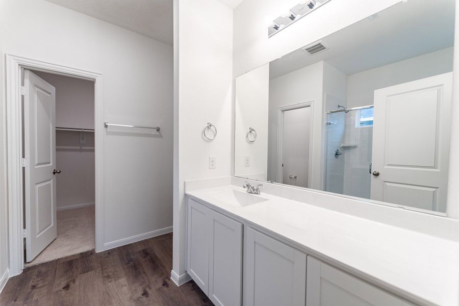 Furnished interior view inside a new home in Sweetgrass Village, Crosby (Image 8).
