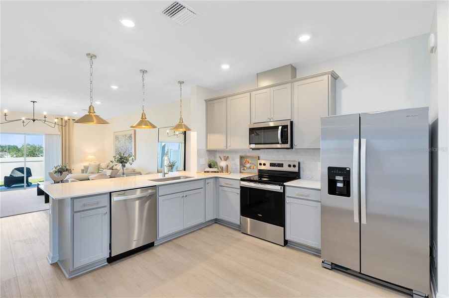 Furnished interior view inside a new home in , Davenport (Image 12).