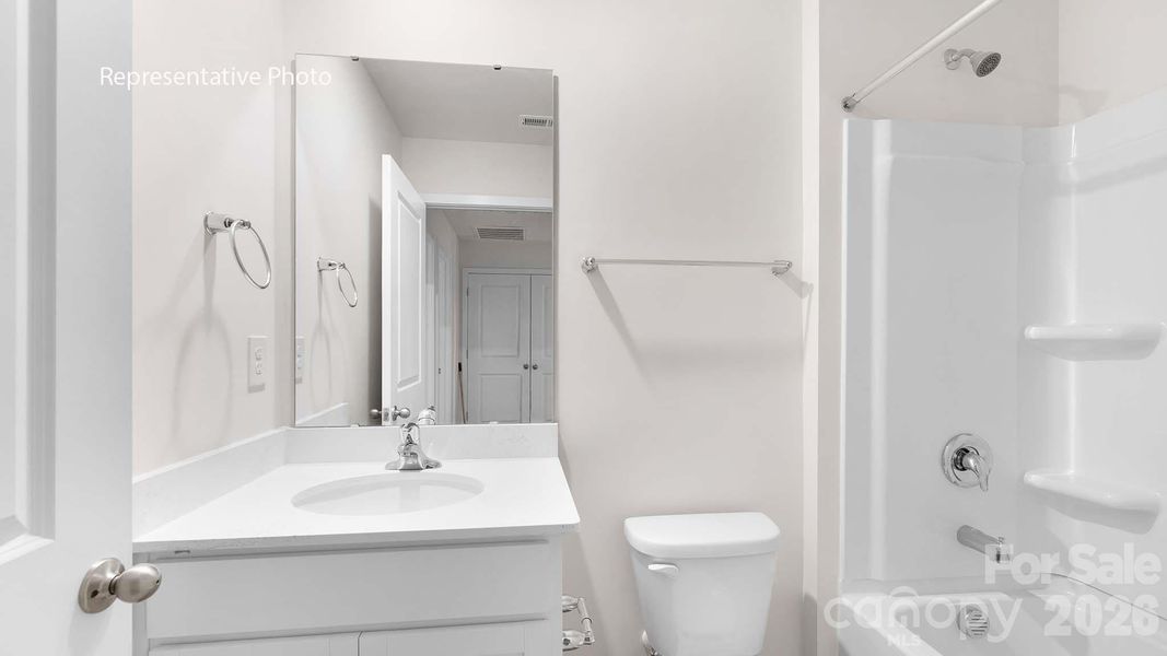 Furnished interior view inside a new home in The Townes at Troutman, Troutman (Image 16).