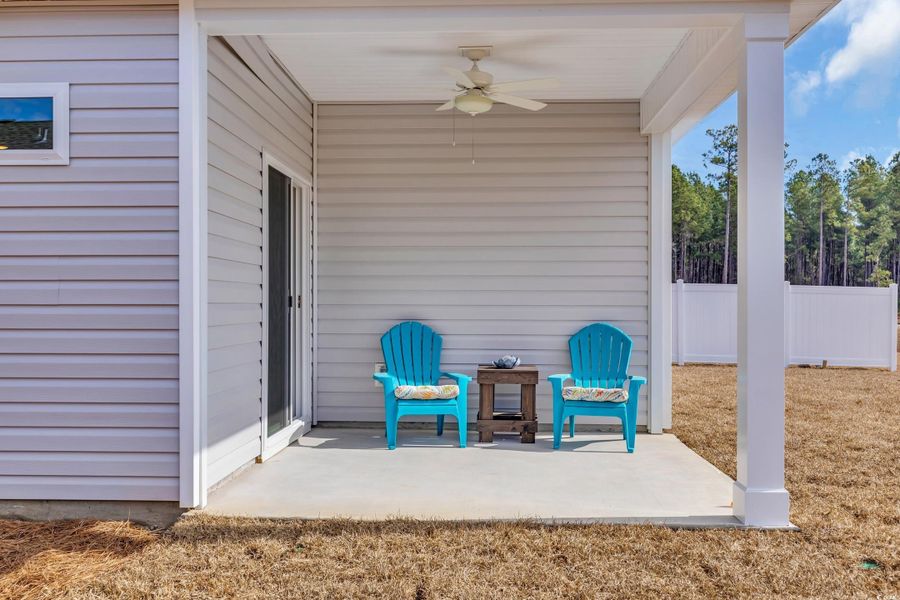 Exterior details and patio area of a home in Briarfield, Conway (Image 3).