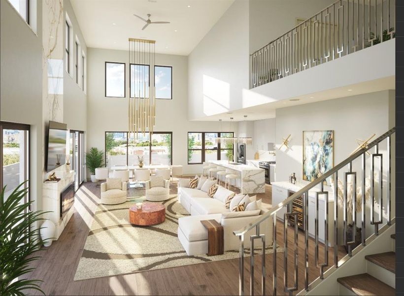 Furnished interior view inside a new home in , Dallas (Image 3). Furnished interior view inside a new home in , Dallas (Image 3).