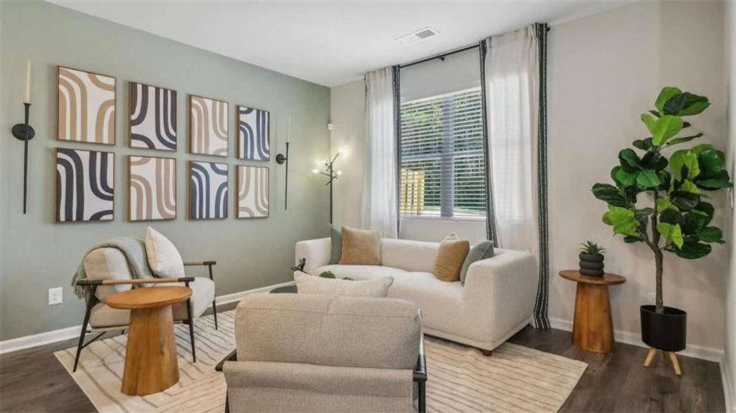 Furnished interior view inside a new home in Wellington Park, Lithonia (Image 34).