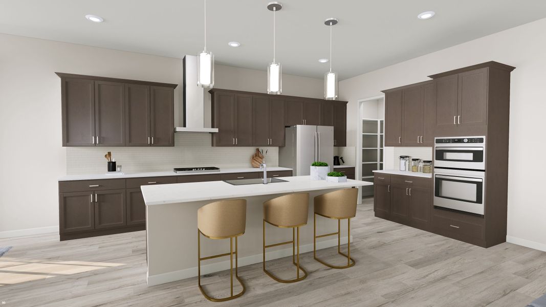 Representative furnished interior of a home built from the Calderwood Plan 4504 by Tri Pointe Homes in Terraza, San Tan Valley (Image 5).