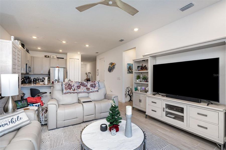 Furnished interior view inside a new home in The Timbers at Everlands: The Villas, Palm Bay (Image 7). Furnished interior view inside a new home in The Timbers at Everlands: The Villas, Palm Bay (Image 7).