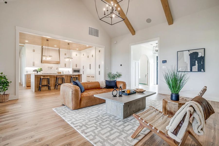 Representative furnished interior of a home built from the The Carley by Elmwood Custom Homes in Matthews Farm, Venus (Image 40).