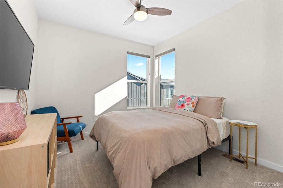 Spacious upstairs bedroom