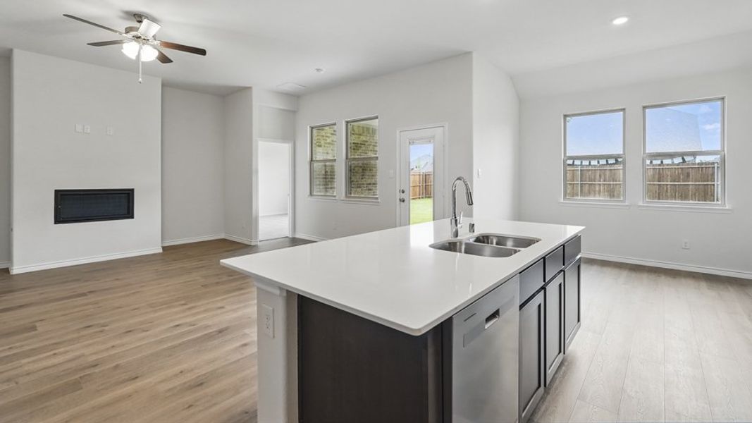 Furnished interior view inside a new home in Lakewood Trails, Forney (Image 7).