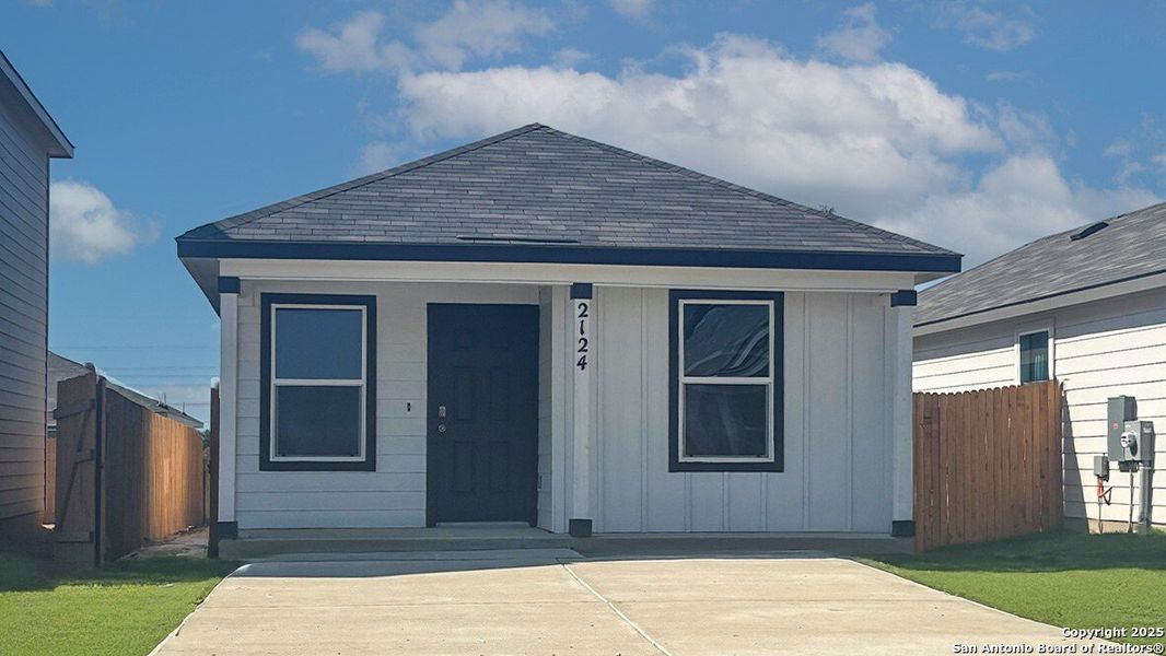 Front exterior of a new home in Sonora, San Antonio, TX, highlighting curb appeal (Image 1). Front exterior of a new home in Sonora, San Antonio, TX, highlighting curb appeal (Image 1).