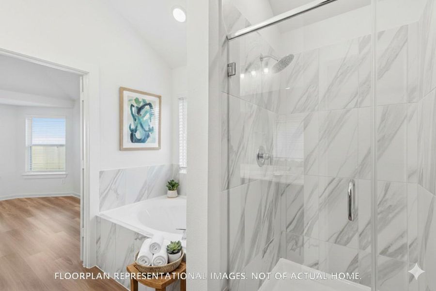 Furnished interior view inside a new home in Lone Star Landing, Montgomery (Image 7).