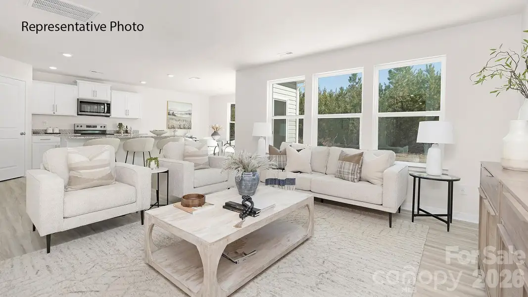 Furnished interior view inside a new home in Woodhaven at Chester, Chester (Image 7).