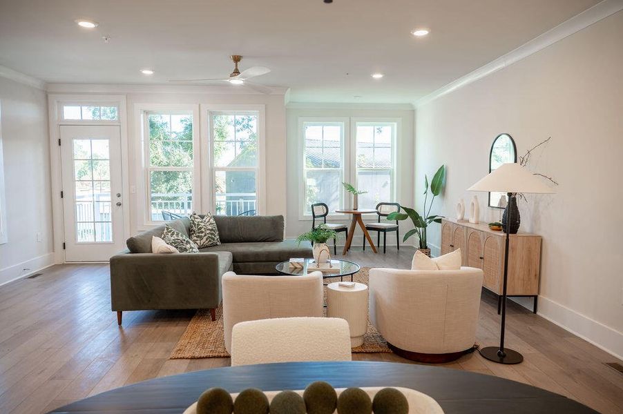 Furnished interior view inside a new home in , North Charleston (Image 3).