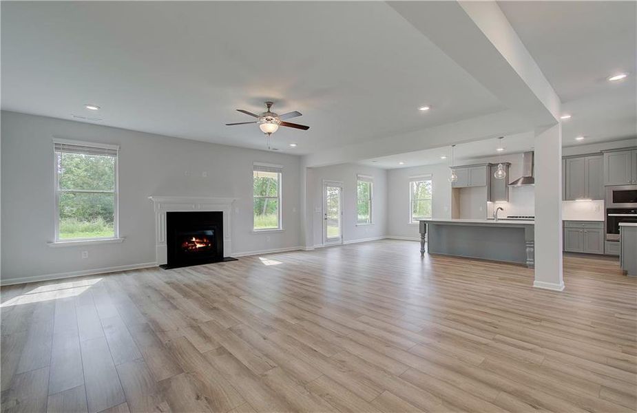 Spacious, unfurnished interior of a new home in Cambria at Traditions, Hampton (Image 30).