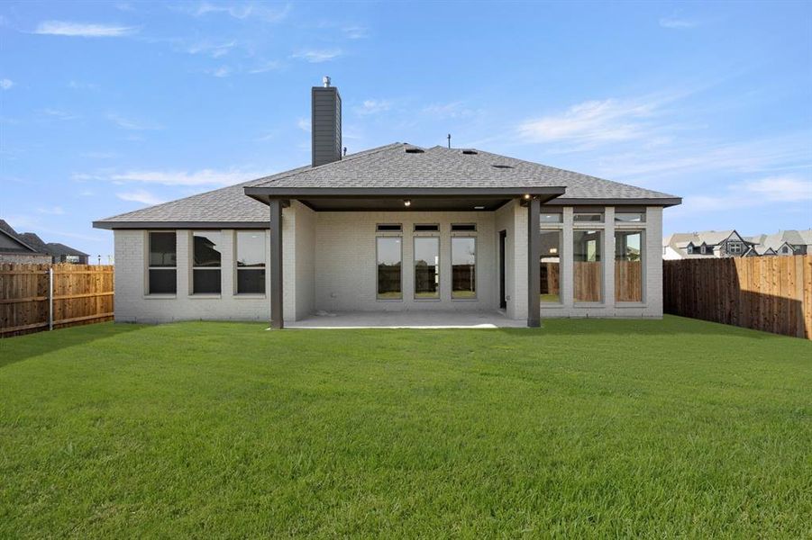 Exterior details and patio area of a home in Somerset - Phase 5, Mansfield (Image 3). Exterior details and patio area of a home in Somerset - Phase 5, Mansfield (Image 3).