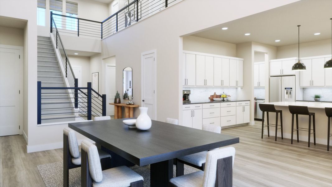 Representative furnished interior of a home built from the 5054 by Risewell Homes in Freedom at Anthem, Kyle (Image 6).