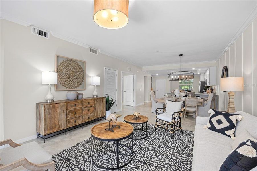 Furnished interior view inside a new home in Calusa Country Club, Lakewood Ranch (Image 19).