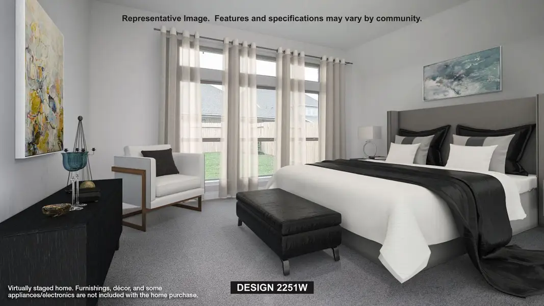 Furnished interior view inside a new home in La Cima, San Marcos (Image 5).