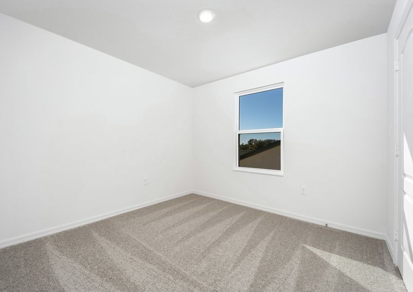 Spacious closets are featured in each bedroom