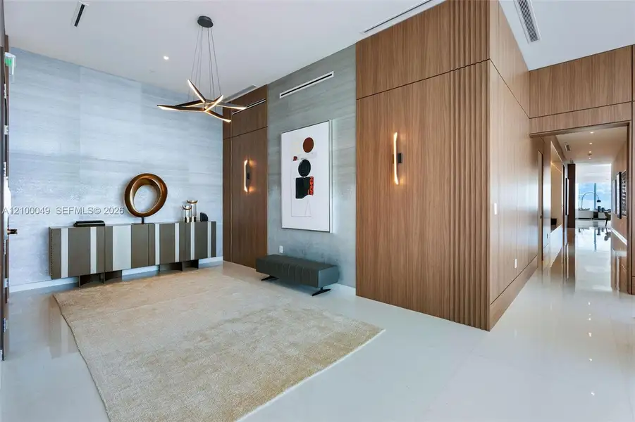 Furnished interior view inside a new home in , Miami (Image 10).