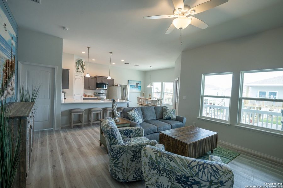 Furnished interior view inside a new home in , Rockport (Image 29).