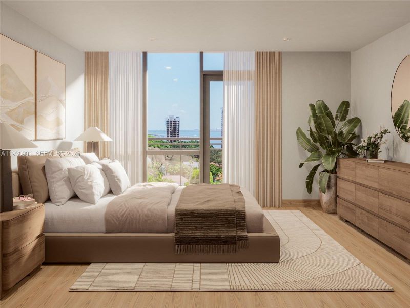 Furnished interior view inside a new home in , Miami (Image 5).