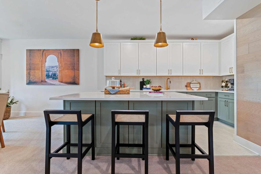 Representative furnished interior of a home built from the The Wynstone by David Weekley Homes in Ellis, Marietta (Image 4).