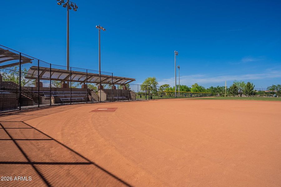 Lighted Baseball Field Lighted Baseball Field