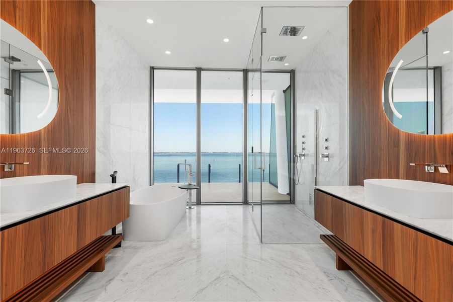 Furnished interior view inside a new home in , Miami (Image 6).