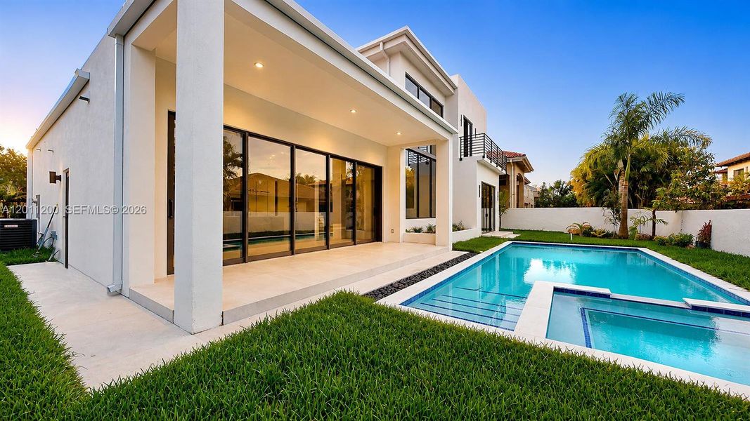 Exterior details and patio area of a home in , Miami Lakes (Image 33).