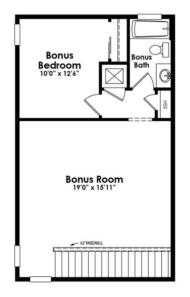 2D floor plan layout of this home in Cresswind Palm Beach at Westlake, Westlake, FL (Image 6).