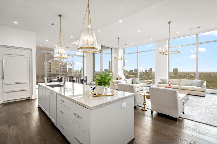 Furnished interior view inside a new home in , Houston (Image 8).