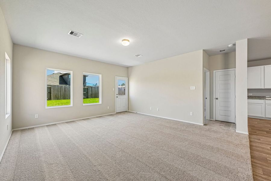 Spacious, unfurnished interior of a new home in Harrington Trails, New Caney (Image 19). Spacious, unfurnished interior of a new home in Harrington Trails, New Caney (Image 19).