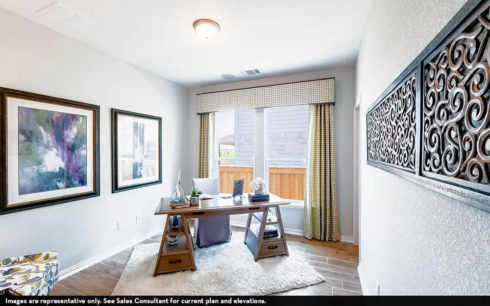 Furnished interior view inside a new home in Mulberry Farms, Santa Fe (Image 9).