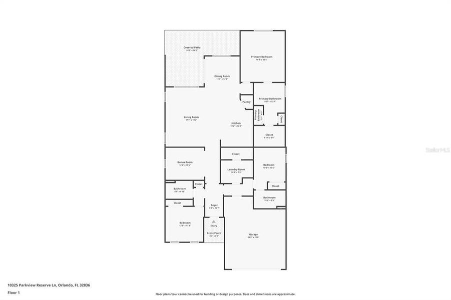 2D floor plan layout of this home in , Orlando, FL (Image 4). 2D floor plan layout of this home in , Orlando, FL (Image 4).