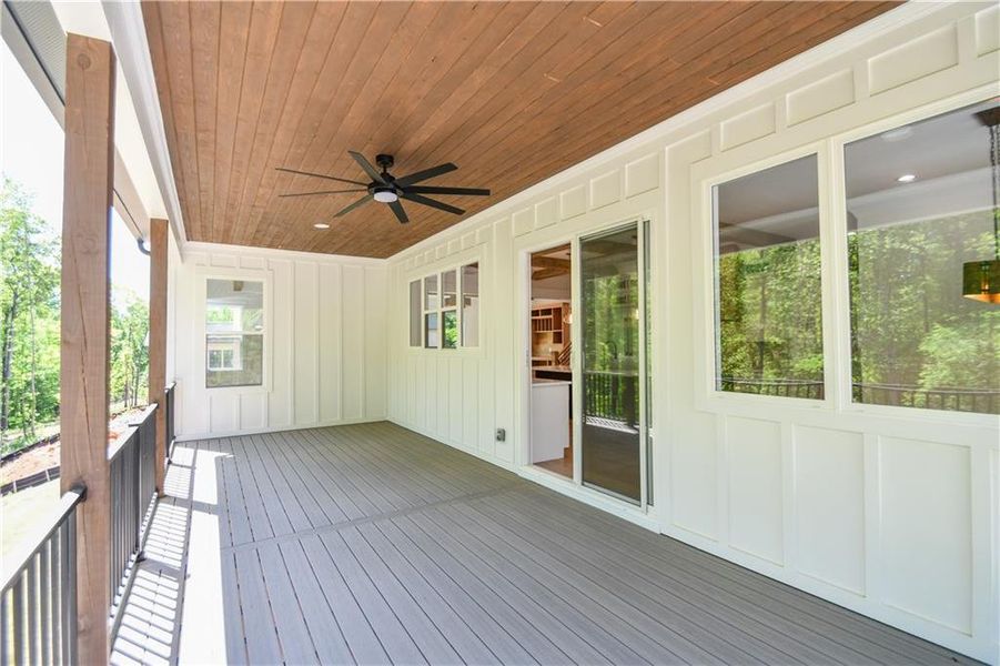Exterior details and patio area of a home in , Hoschton (Image 3).