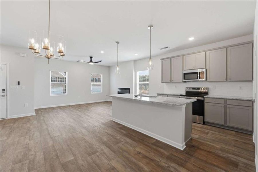 Furnished interior view inside a new home in Parkway James, Snellville (Image 7).