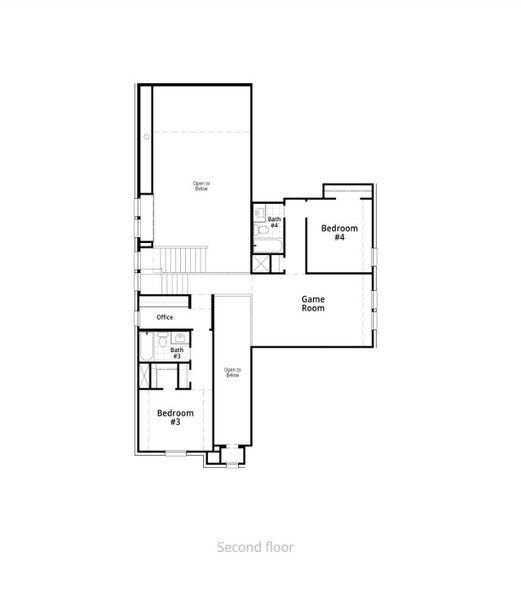 2D floor plan layout for the Kent Plan by Highland Homes in Mosaic: Artisan Series - 50ft. Lots, Prosper, TX (Image 27). 2D floor plan layout for the Kent Plan by Highland Homes in Mosaic: Artisan Series - 50ft. Lots, Prosper, TX (Image 27).