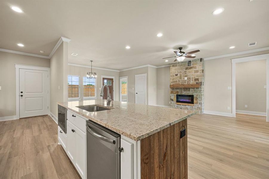 Furnished interior view inside a new home in , Greenville (Image 5).