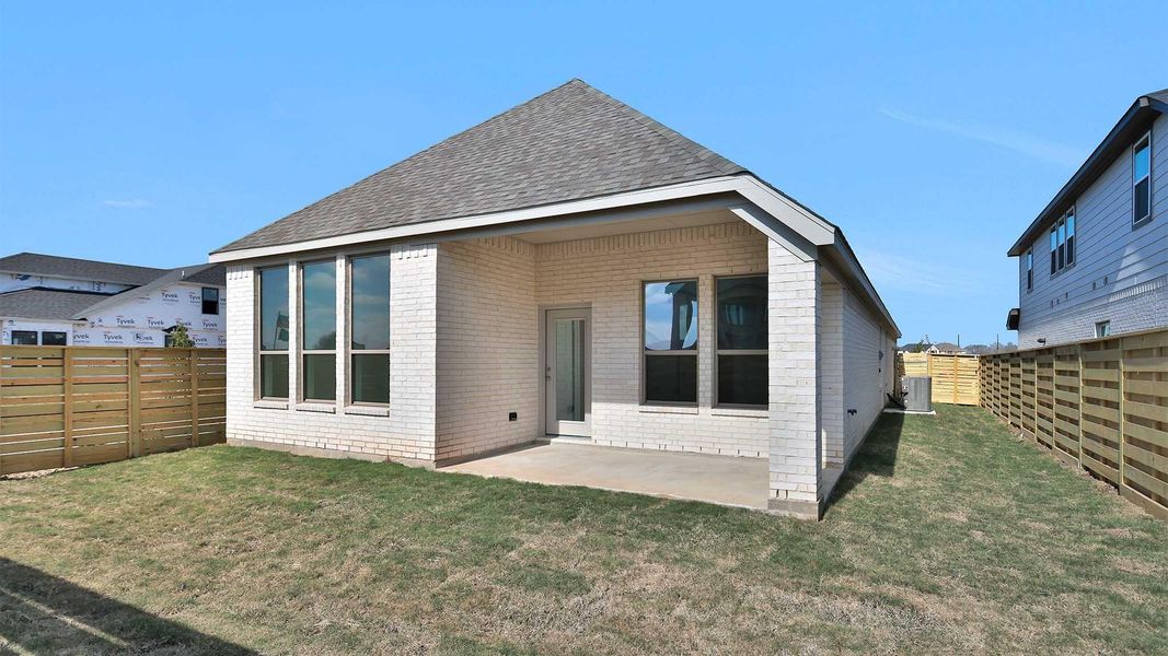 Exterior details and patio area of a home in Austin Point, Richmond (Image 3).