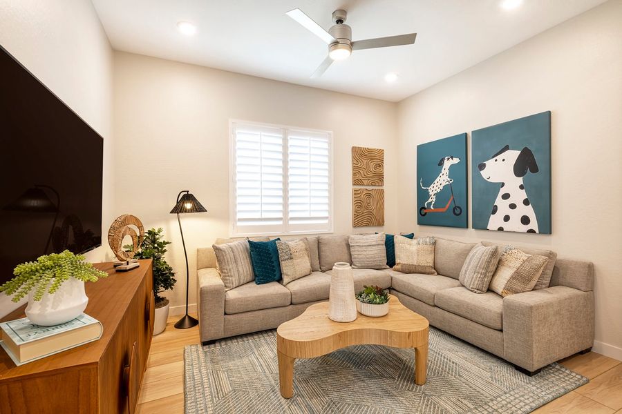Representative furnished interior of a home built from the Artesa Plan 3515 by Tri Pointe Homes in Arietta at Soleo, Queen Creek (Image 9). Representative furnished interior of a home built from the Artesa Plan 3515 by Tri Pointe Homes in Arietta at Soleo, Queen Creek (Image 9).