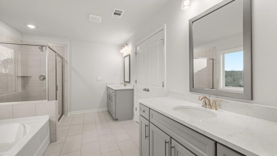 Furnished interior view inside a new home in Hamptons at Riverwood East, Dallas (Image 10).