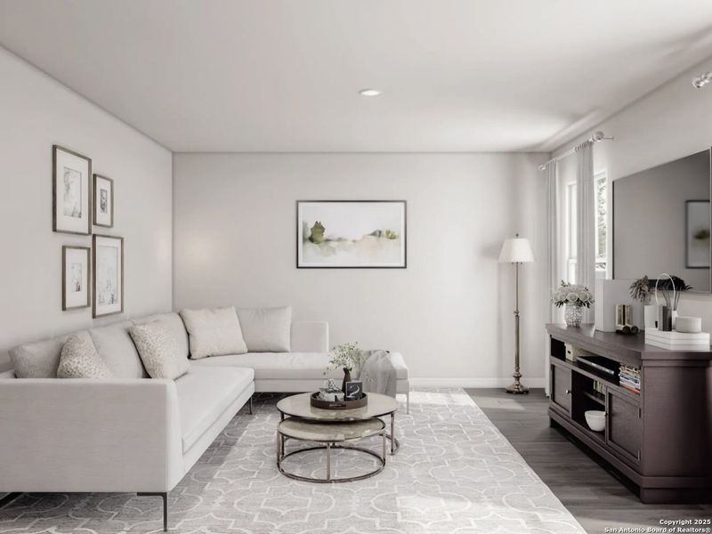 Furnished interior view inside a new home in Las Colinas, Kenedy (Image 5). Furnished interior view inside a new home in Las Colinas, Kenedy (Image 5).