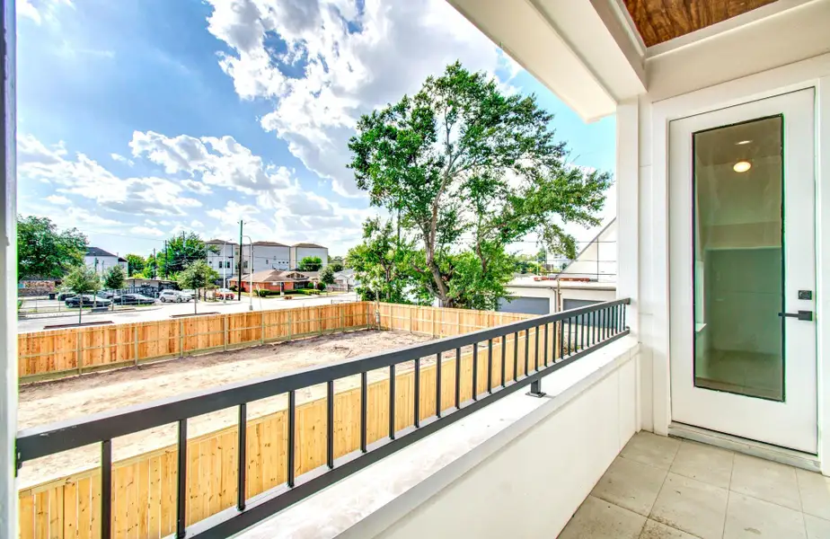 Exterior details and patio area of a home in , Houston (Image 26).