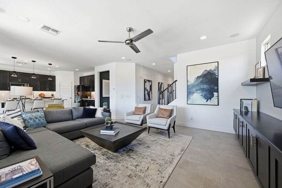Representative furnished interior of a home built from the Paisley by Taylor Morrison in La Mira Discovery Collection, Mesa (Image 8). Representative furnished interior of a home built from the Paisley by Taylor Morrison in La Mira Discovery Collection, Mesa (Image 8).