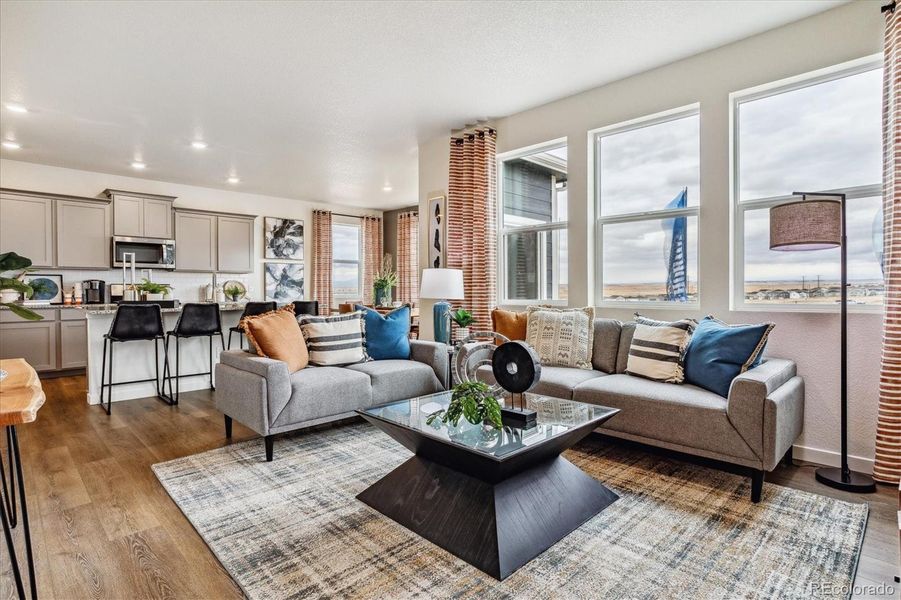 Furnished interior view inside a new home in Ridge at Johnstown, Johnstown (Image 16).